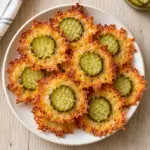 cheesy pickle chips ready to serve