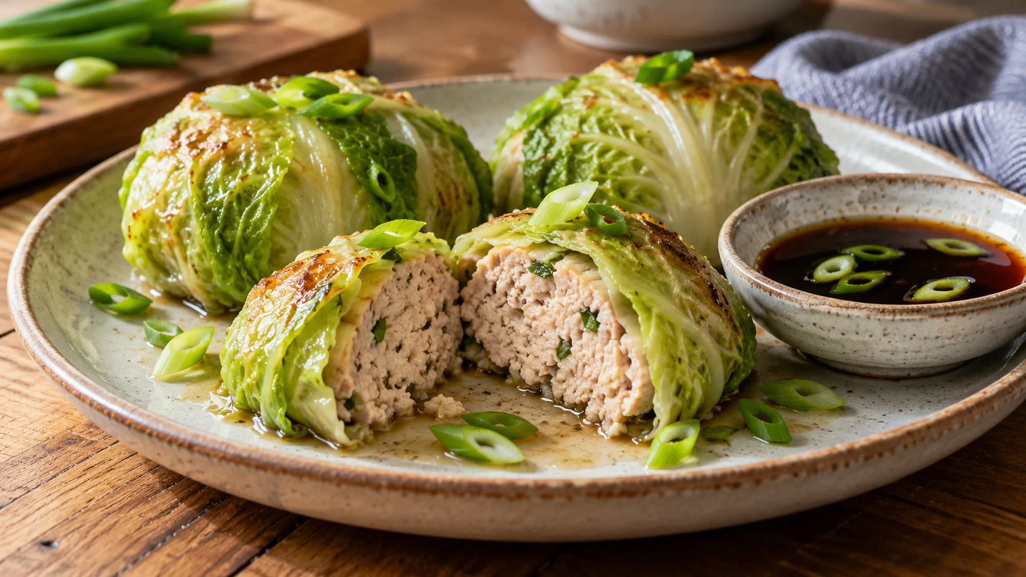 chicken blanket dumplings served as an individual portion