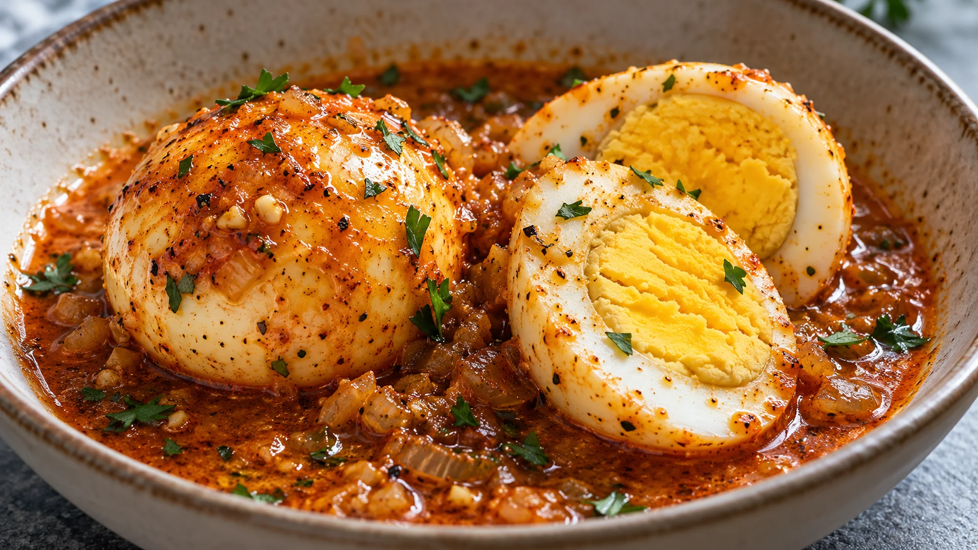 egg boil serving with a whole egg and firm yolk halves