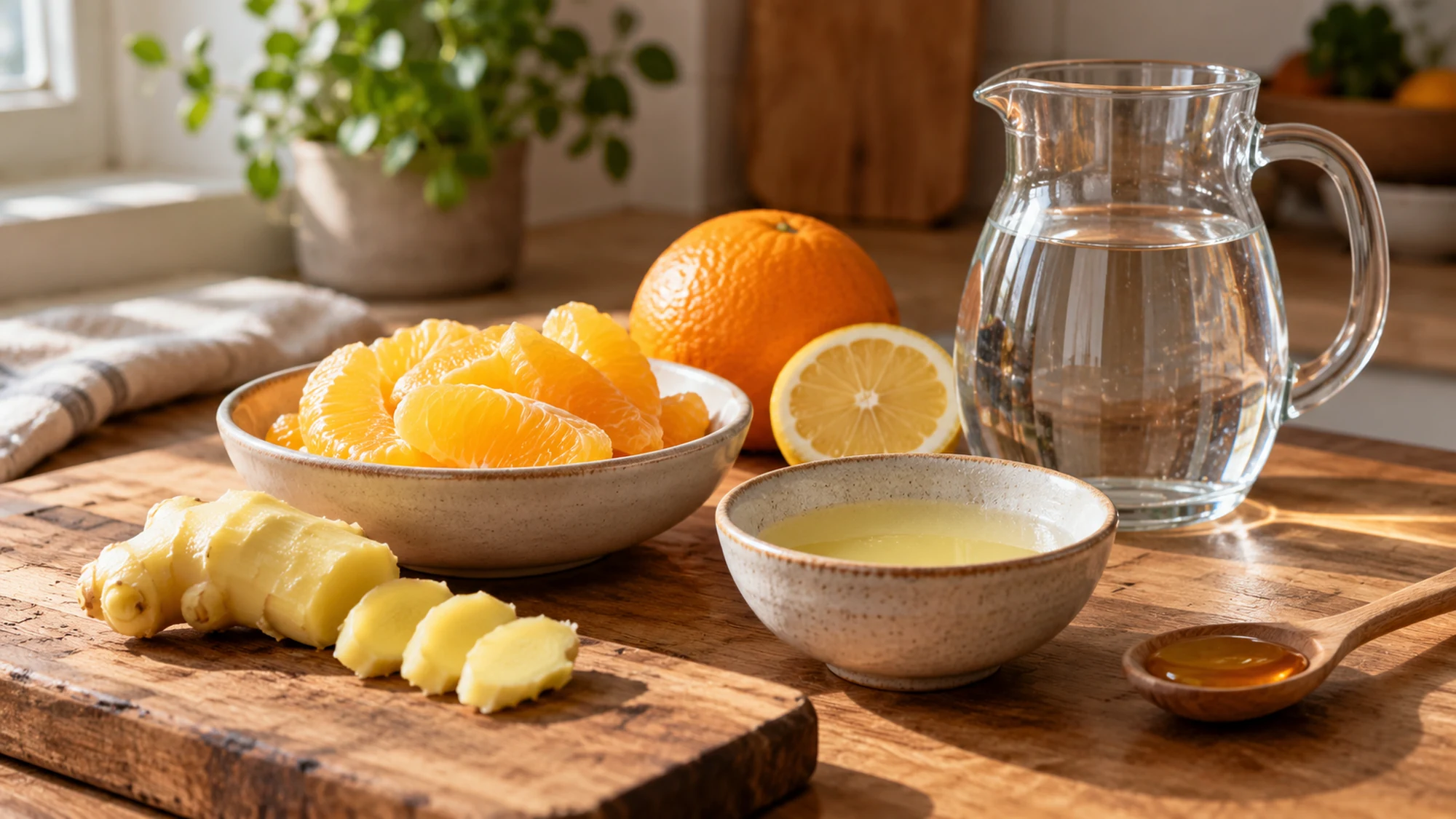 Ingredients for ginger shot