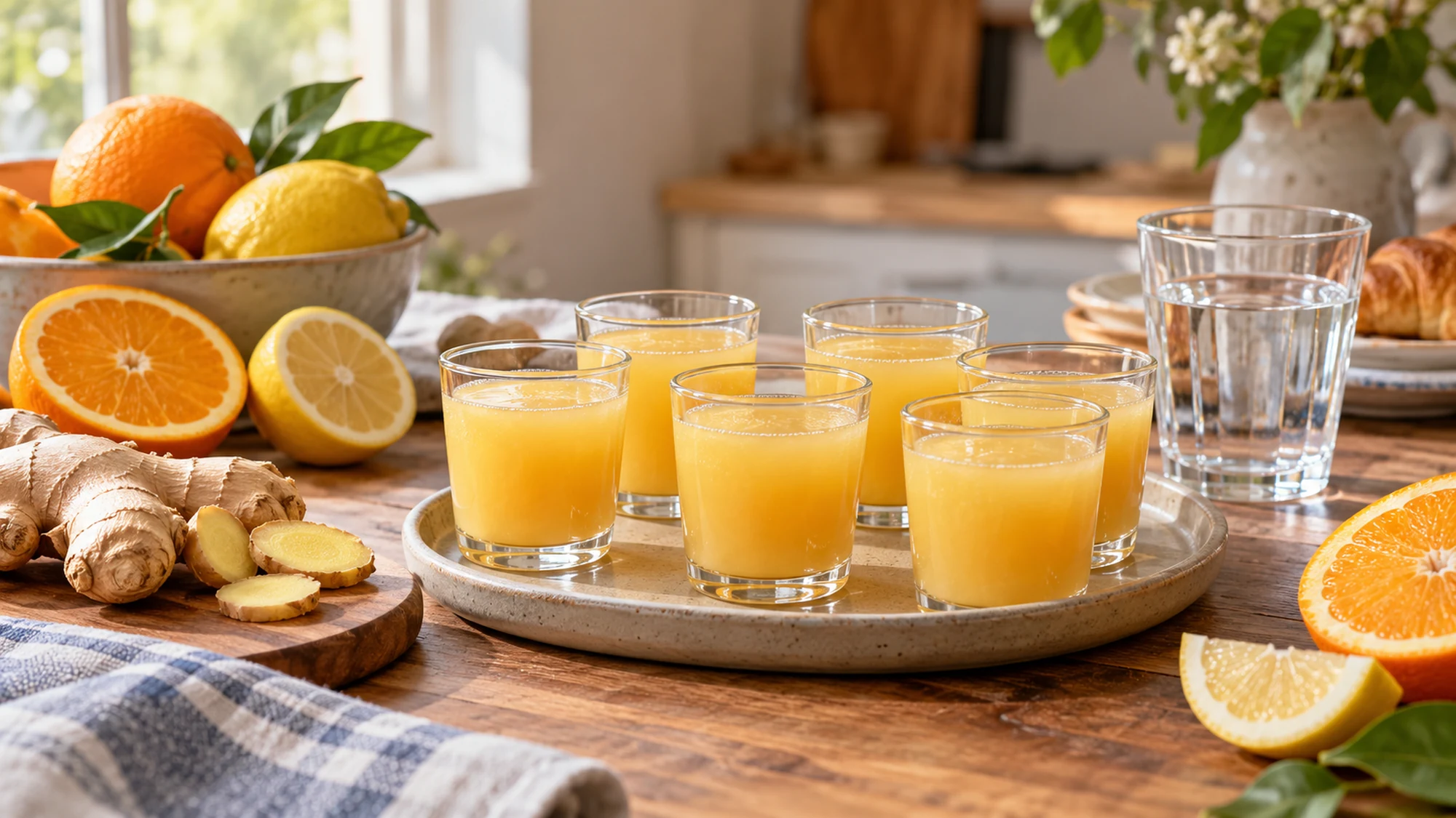 ginger shot ready to serve