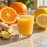 ginger shot ready to serve