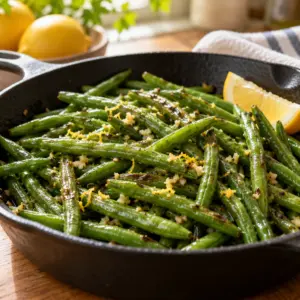 green beans recipe ready to serve