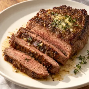 Sliced sirloin for the how to cook steak recipe