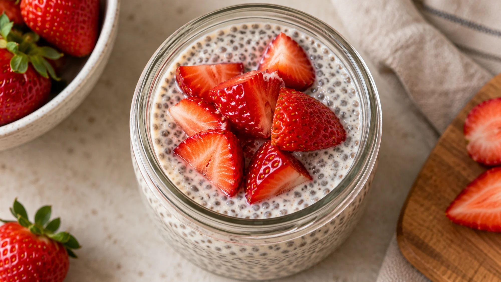 How to make chia pudding with a spoonable seed texture