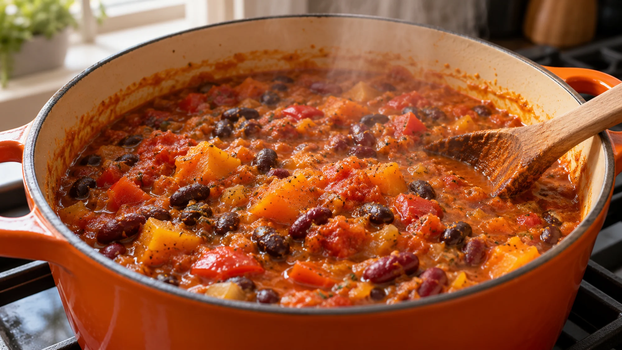 pumpkin chili pot