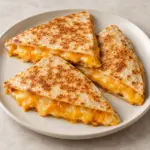 Crisp wedges of the cheese quesadilla recipe