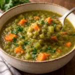 split pea soup recipe ready to serve
