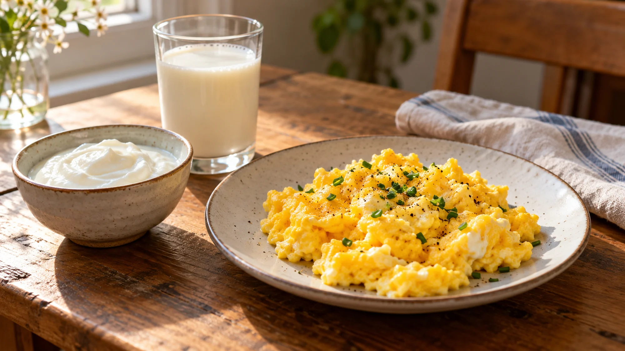 Yogurt, milk and eggs as food alternatives to whey isolate and whey protein